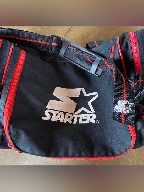 Vintage Ottawa Senators 90’s Starter Duffel Bag NHL Black Red Hockey Gym Travel - Picture 4 of 9